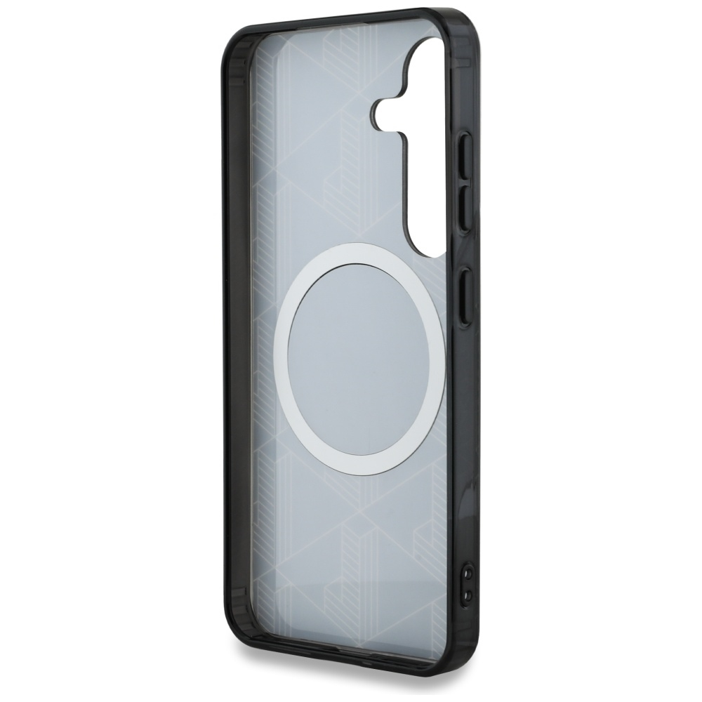 Samsung Galaxy S25 Hardcase Hülle Monogram Logo MagSafe-Modul (LCHMS25SUBSK) - Schwarz