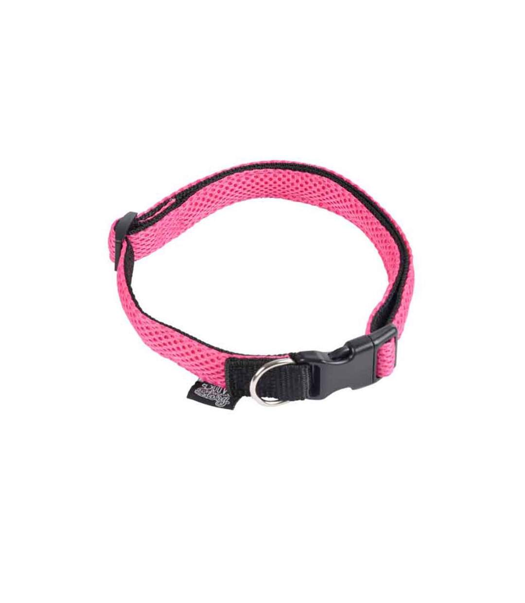 Paris Prix - Collier Pour Chien Respirant mesh 25-35cm Rose