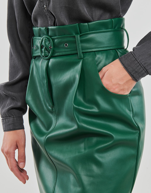 Vila - VICHOOSY HW COATED SKIRT - Vert