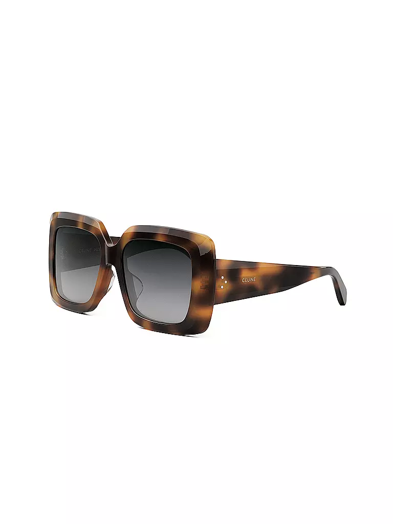 CELINE CELINE 3 Dots Havana eckige Sonnenbrille braun