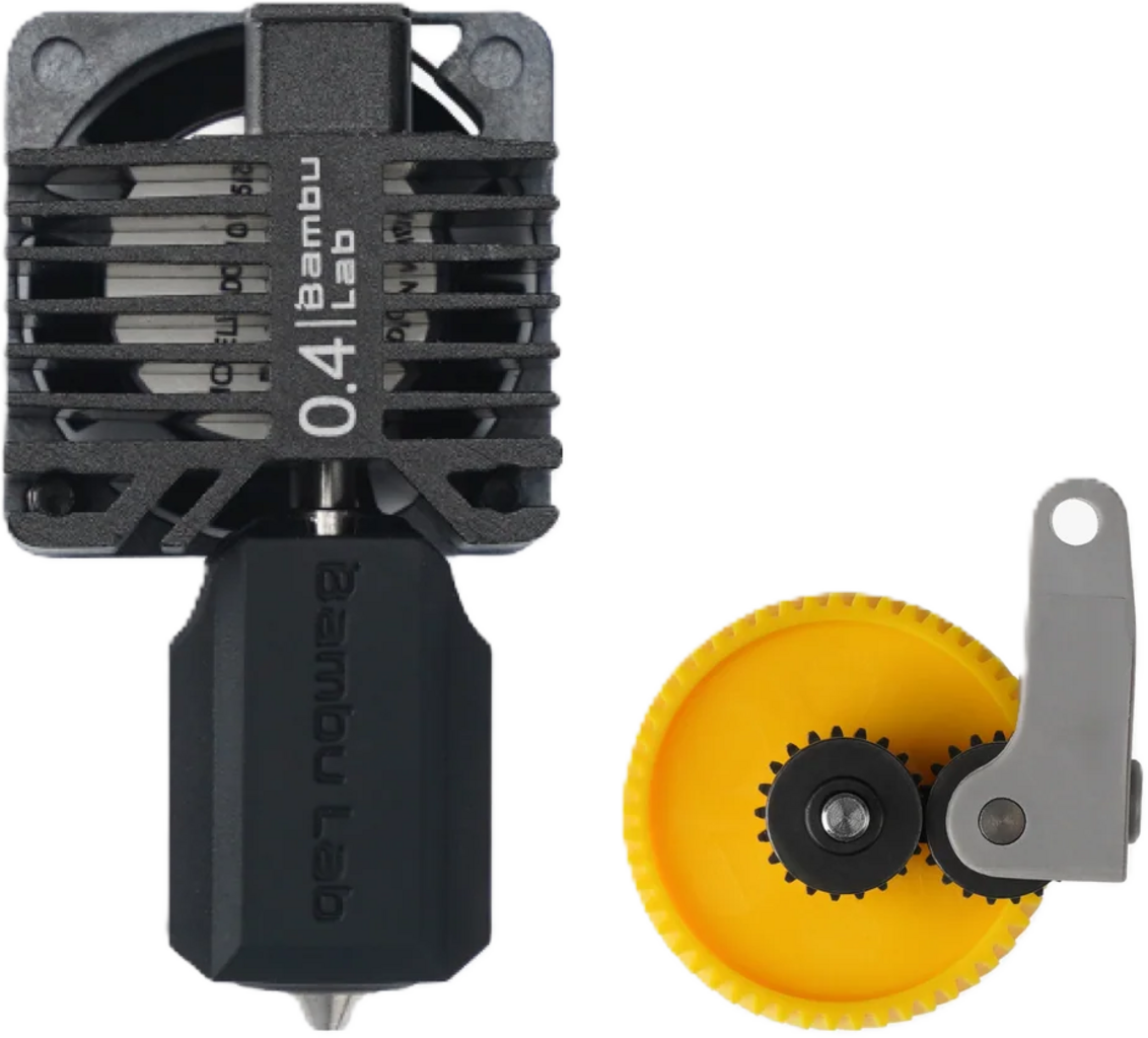 Bambu Lab  Hardened Steel Upgrade Combo, P1P, P1S    Extruder Getriebe & Hotend aus gehärtetem Stahl für Bambu Lab Drucker