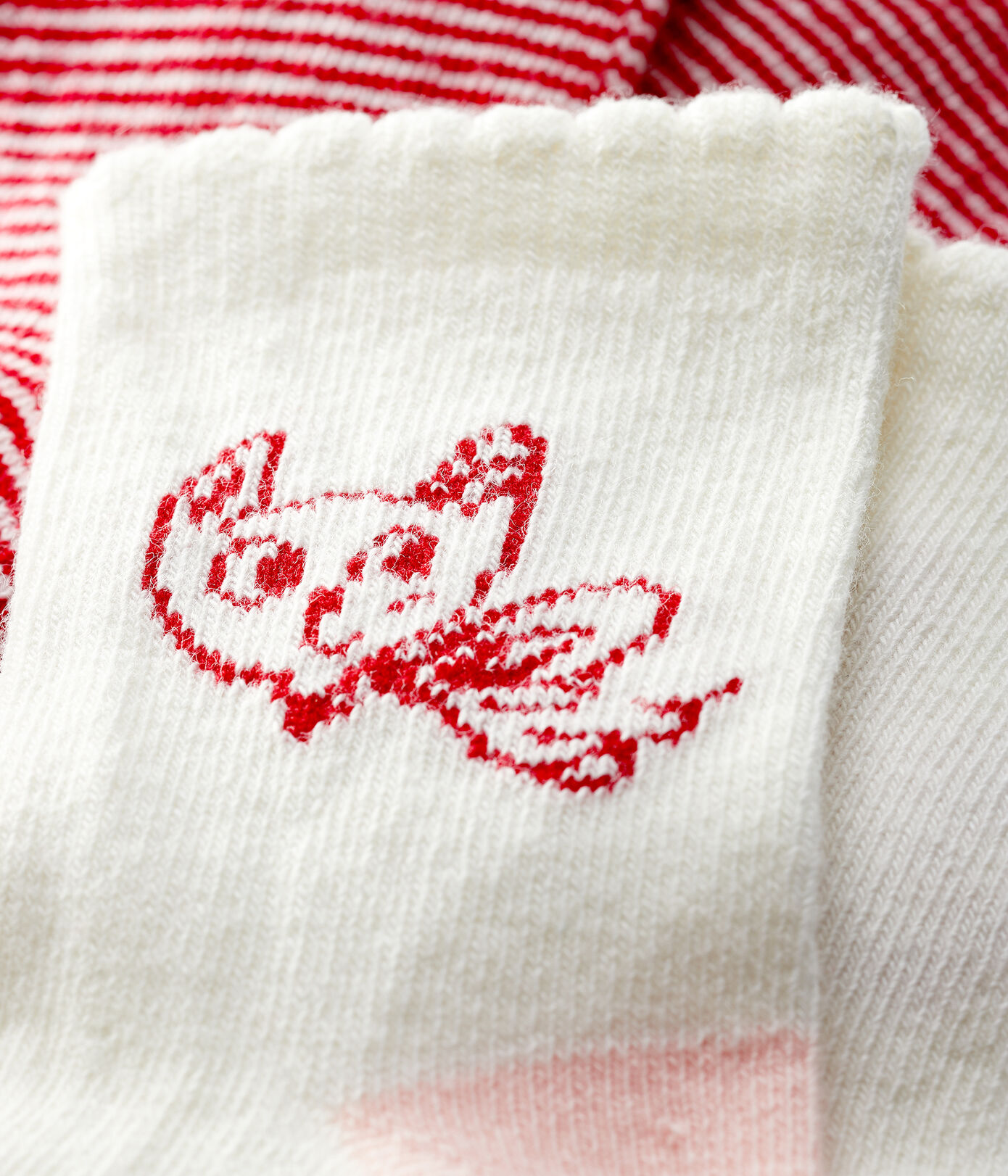 Lot de 2 chaussettes à motif bébé fille