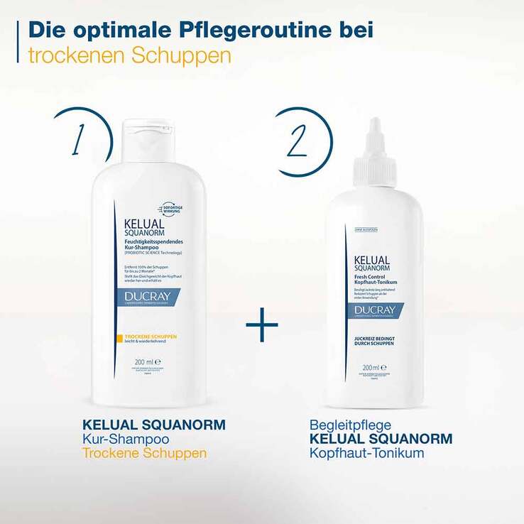 Ducray Kelual Squanorm Anti-Schuppen Shampoo trocken, 200 ml