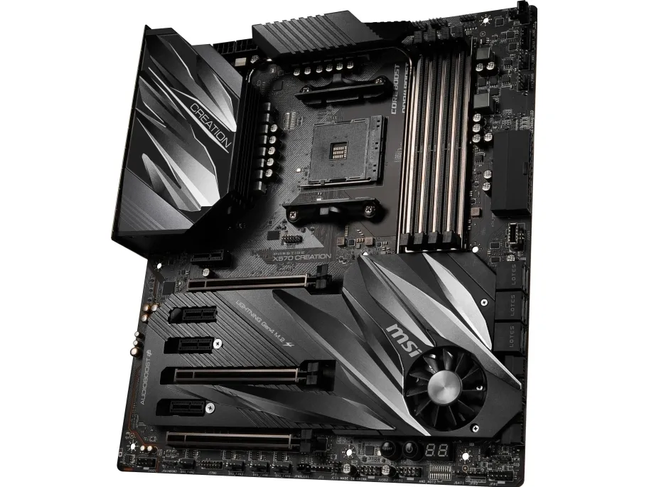 [OUTLET] - MSI PRESTIGE X570 CREATION - Bundkort - udvidet ATX - Socket AM4 - AMD X570 Chipset - USB-C Gen2, USB 3.2 Gen 1, USB 3.2 Gen 2 - Bluetooth, 10 Gigabit LAN, Gigabit LAN, Wi-Fi - HD Audio (8-kanaler)