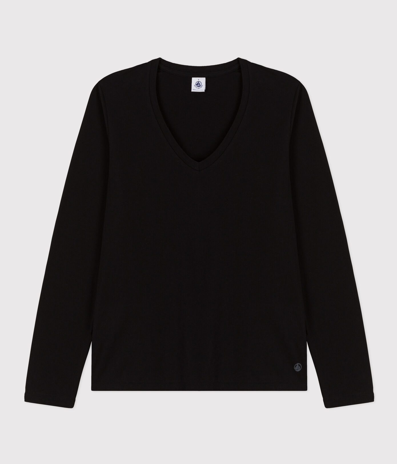 Tee-shirt LE DROIT col V en coton Femme
