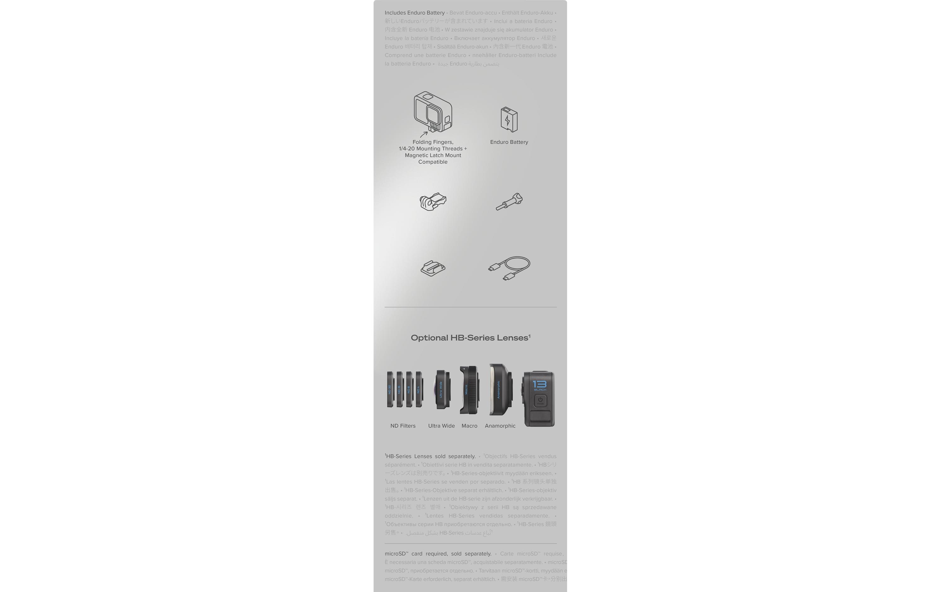 Actionkamera HERO13 Black<br>Die ultimative Action-Kamera