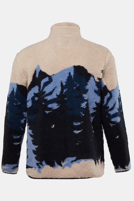 JAY-PI Teddyjacke, Skiwear, Jacquard, Stehkragen, bis 7 XL