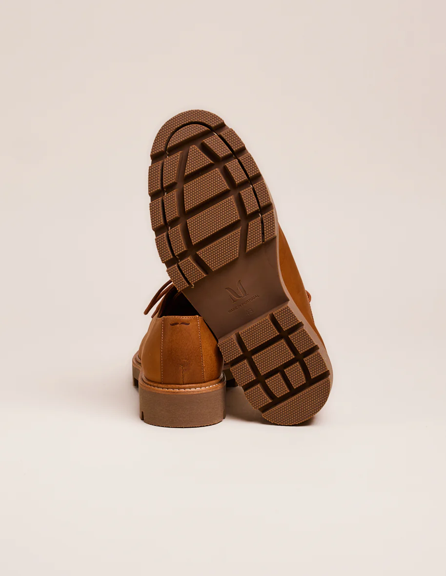 Derbies Gontran - Pull-up cognac