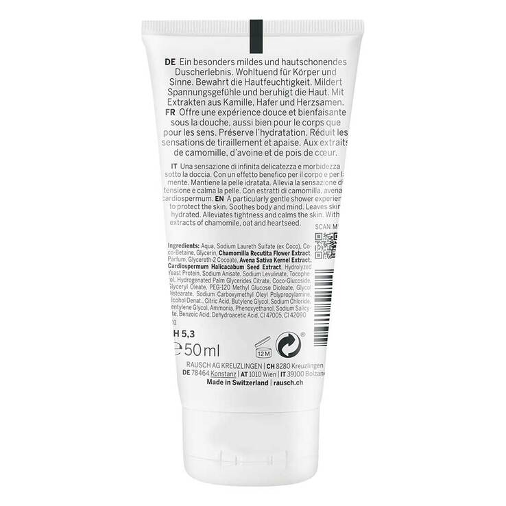 Rausch Sensitive Shower Gel mit Kamille, 50 ml