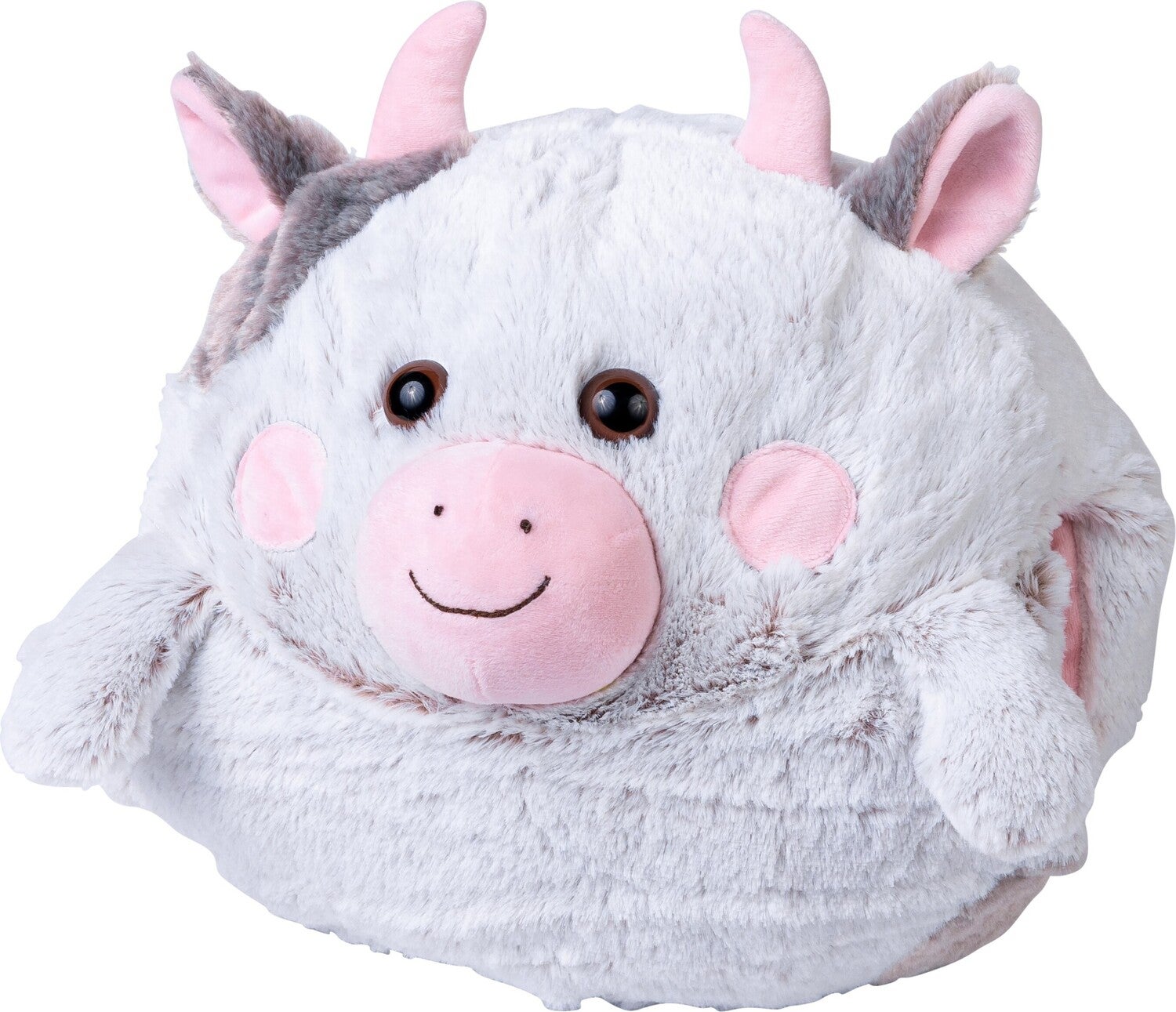Noxxiez handwarmer koe wit onesize D 35 H 35 cm