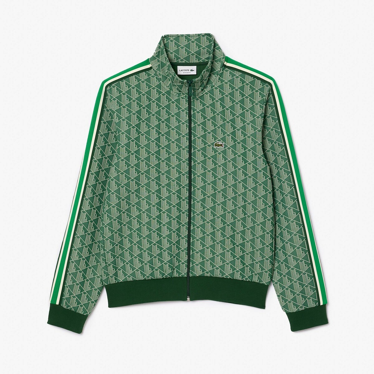 Suéter LACOSTE com zíper e gola alta