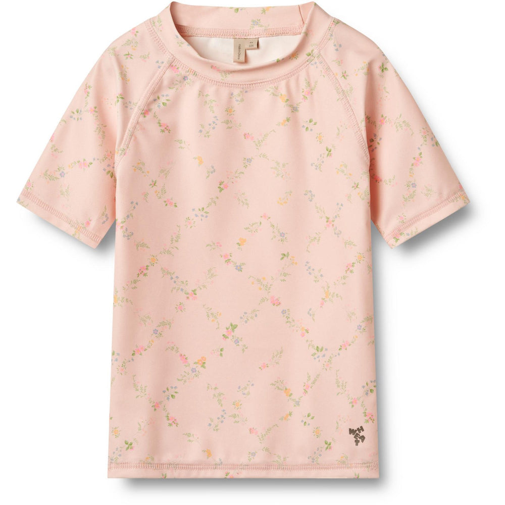 Køb Wheat Powder Checked Flowers Bade T-shirt S/S Jackie