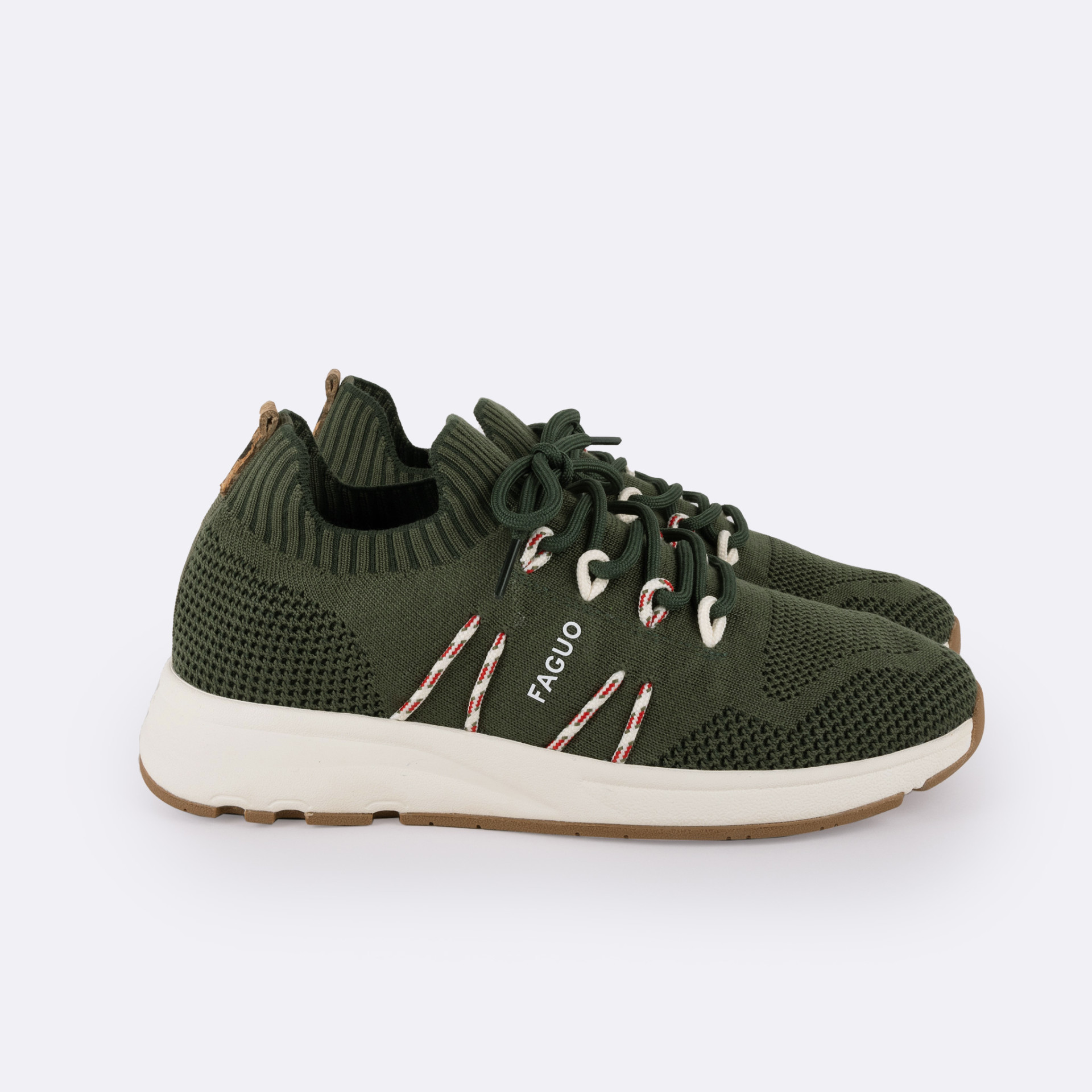 Runnings kaki vegan végan en tencel et phylon - modèle heartwood