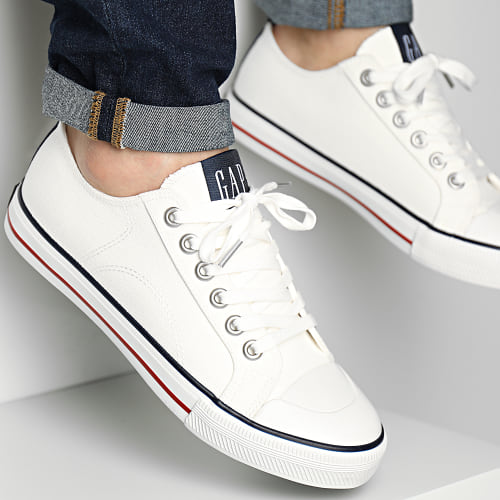 Baskets Houston Canvas White