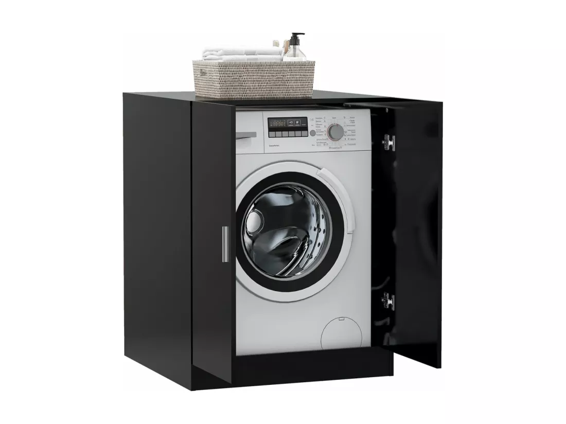 Meuble pour machine à laver Noir 71x71,5x91,5 cm