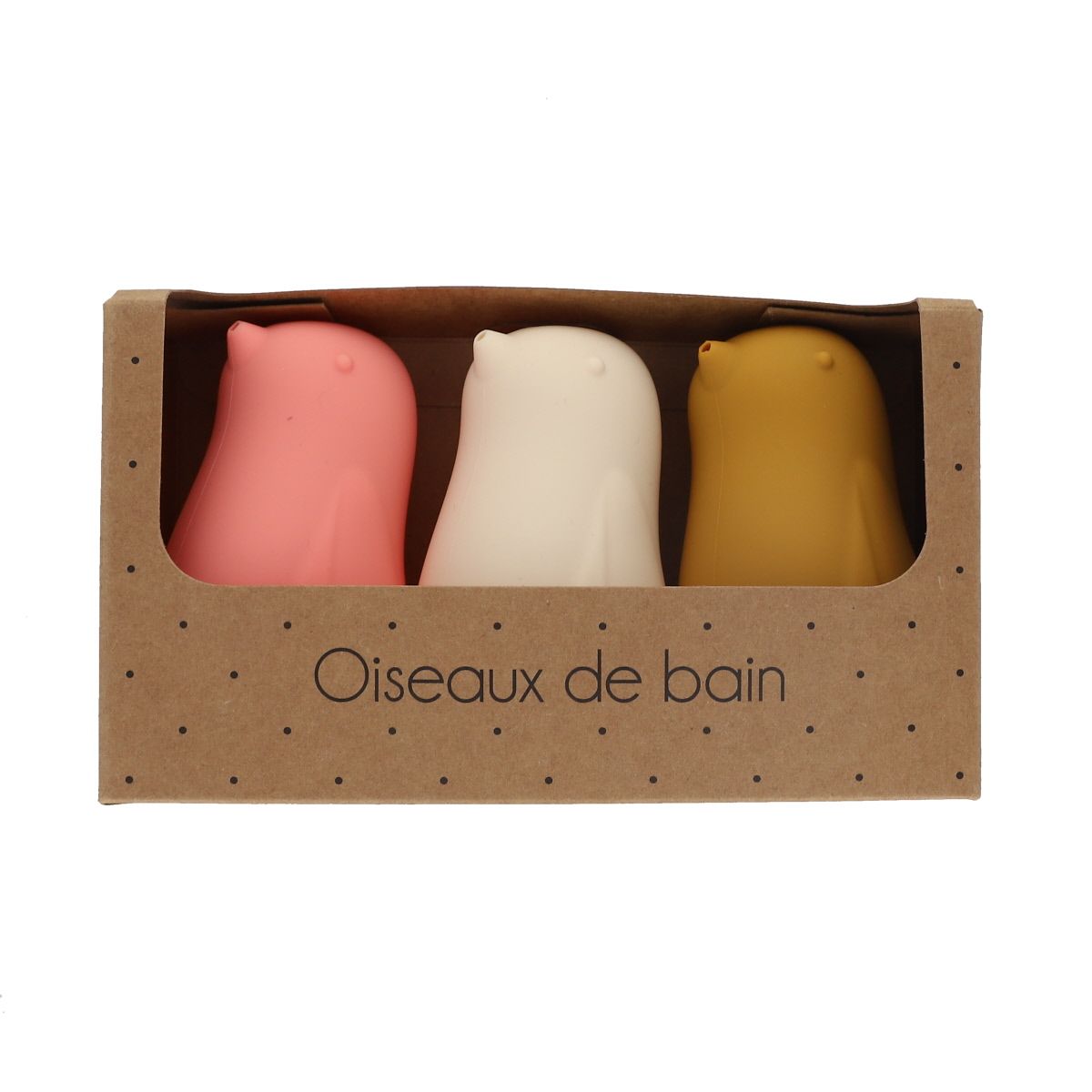 Jeu de bain en silicone 3 oiseaux