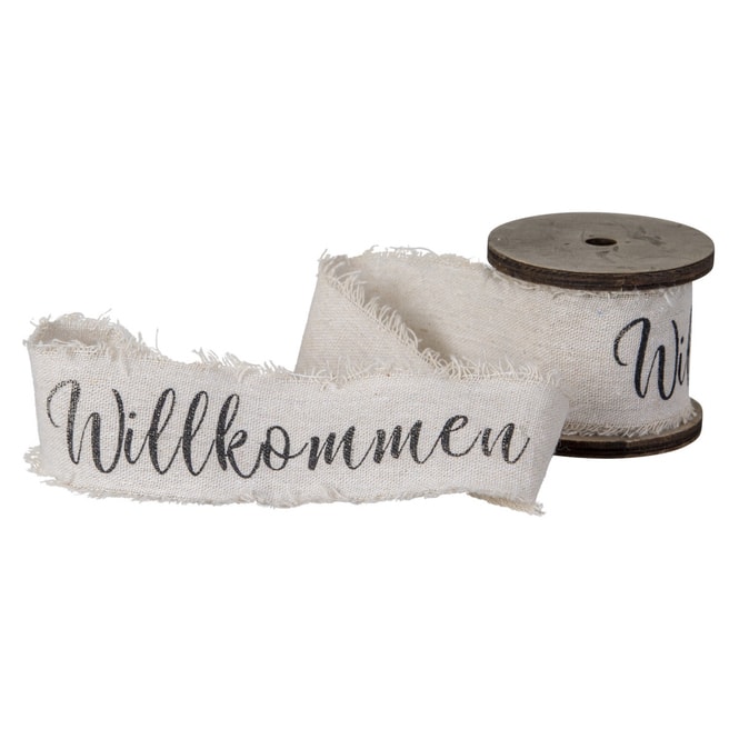 Dekoband - Willkommen - ca. 300 cm