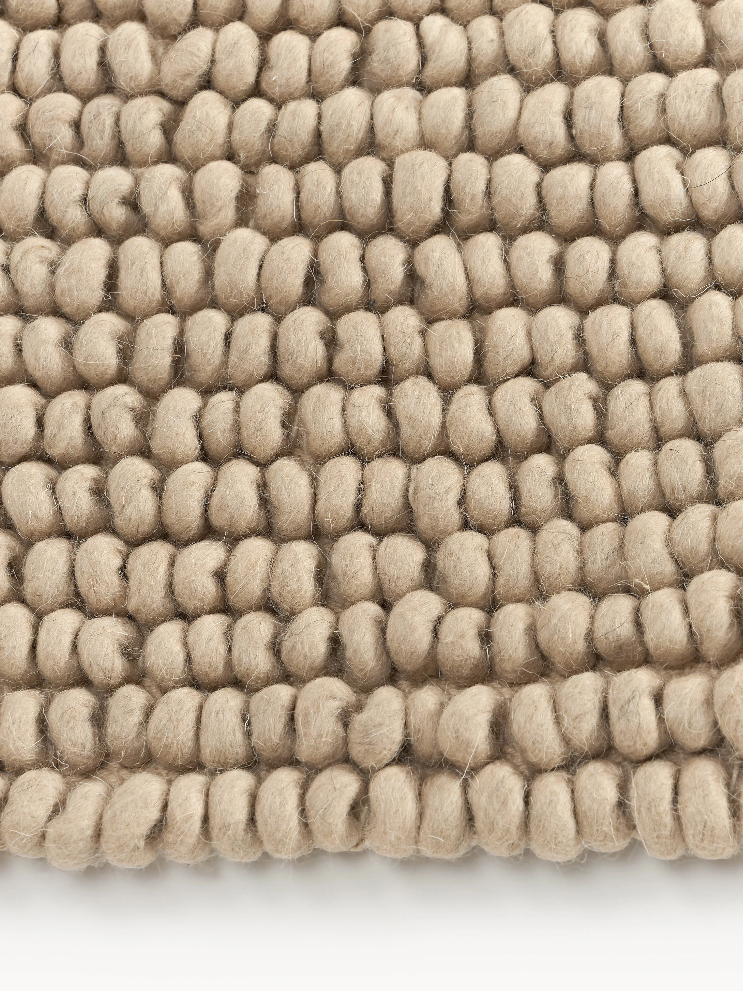Handgeweven wollen vloerkleed Pebble