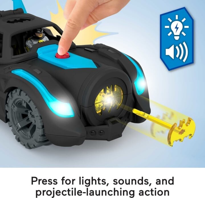 Batman Legetøj Med Lys Og Lyd - Dc Super Friends - Imaginext