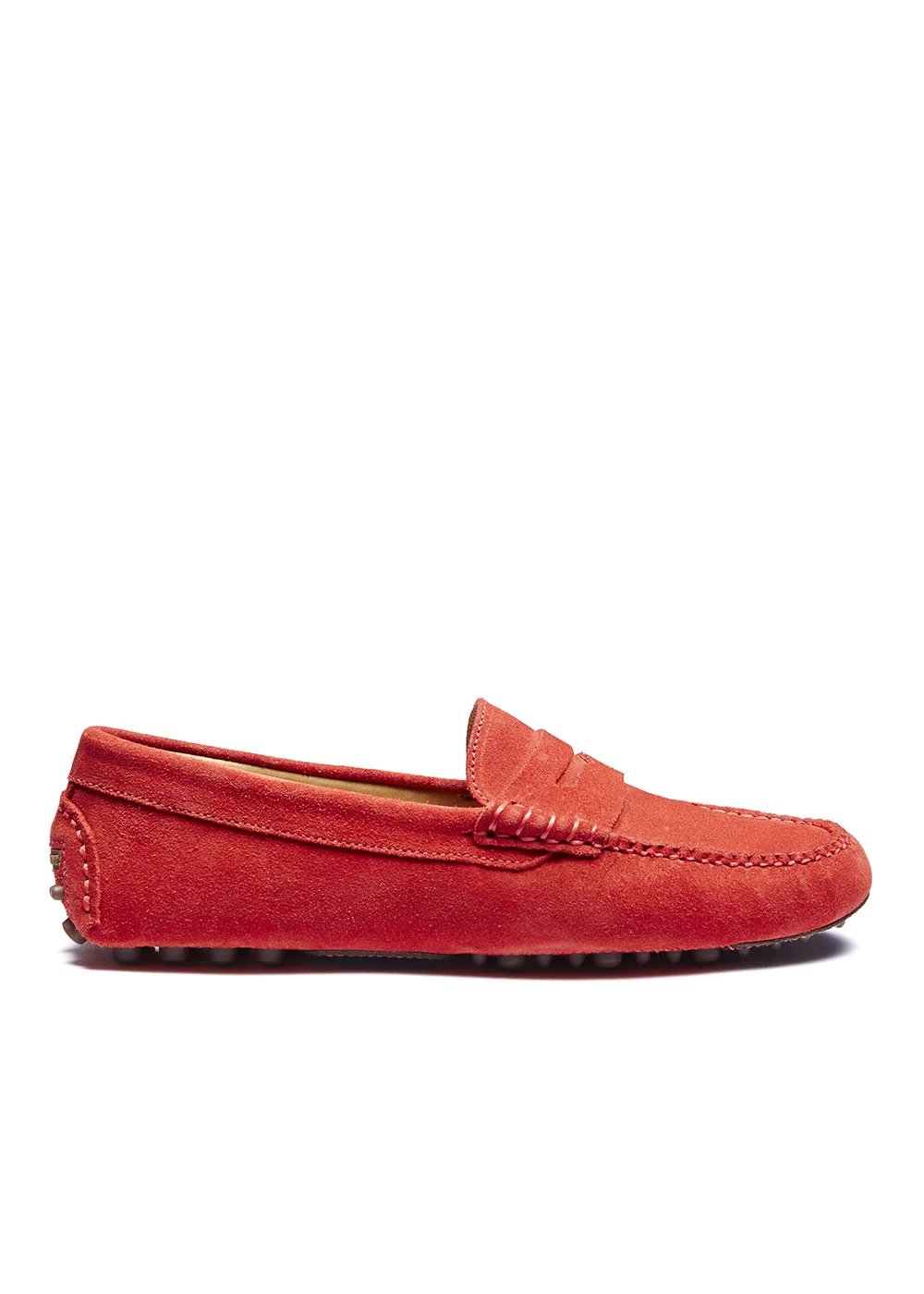 BUCK DRIVER VELOURS ROUGE
