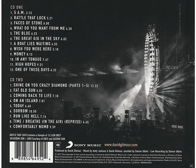 David Gilmour - Live At Pompeii - CD