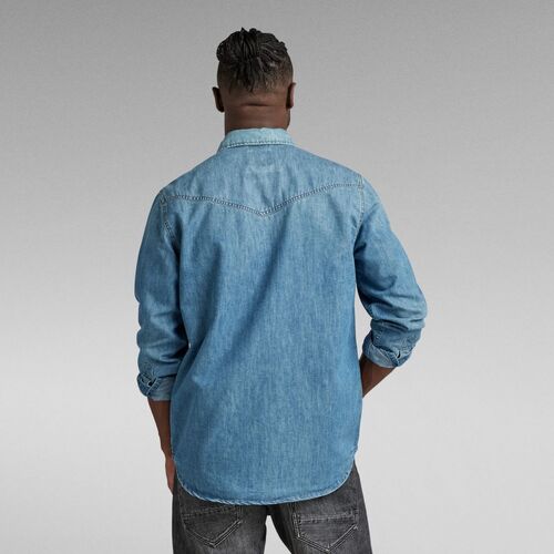 G-Star Raw - D23006 D303 DAKOTA SHIRT-B890 FADED CADET BLUE Azul