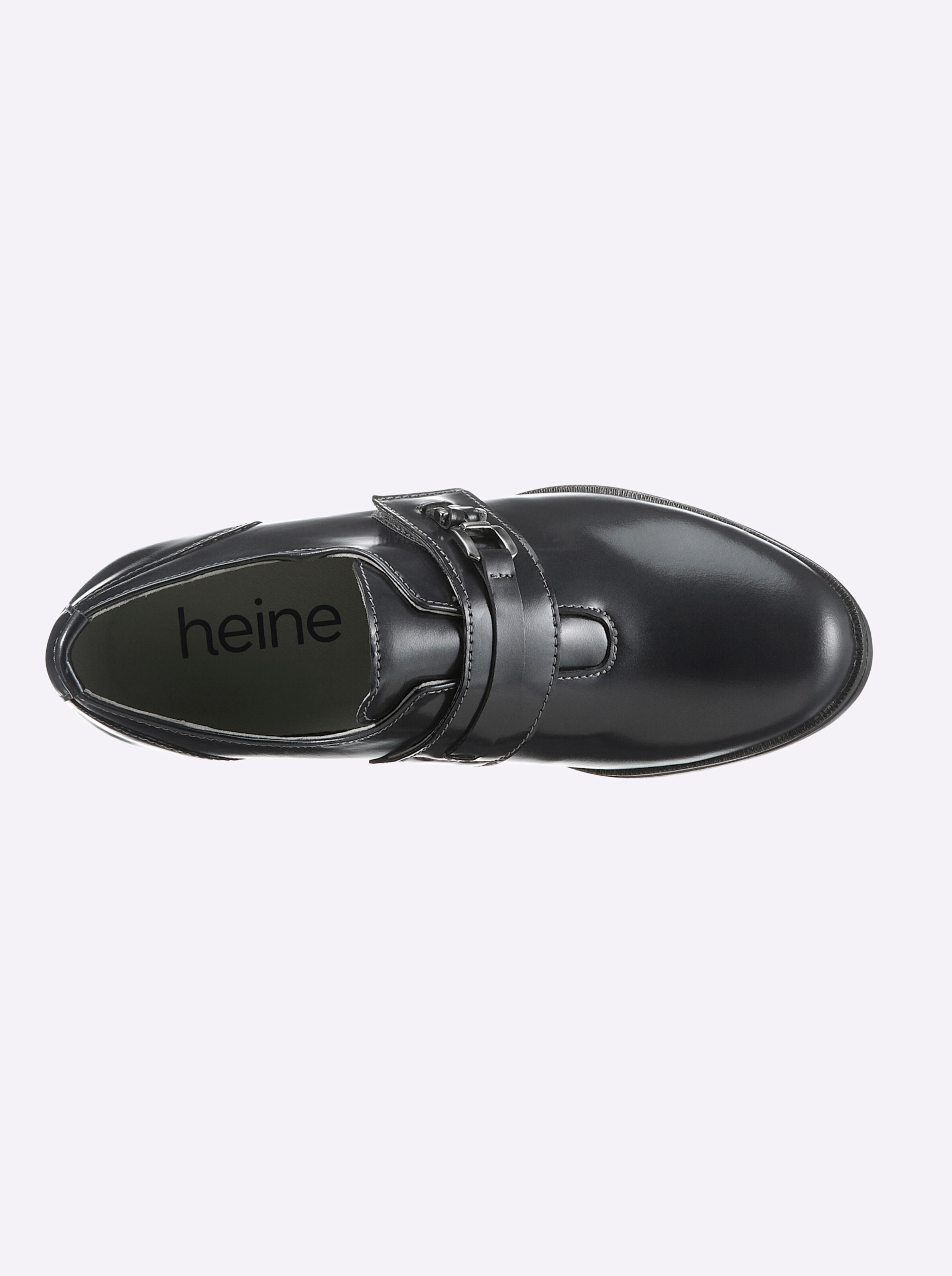 heine Hochfrontpumps in grau-metallic