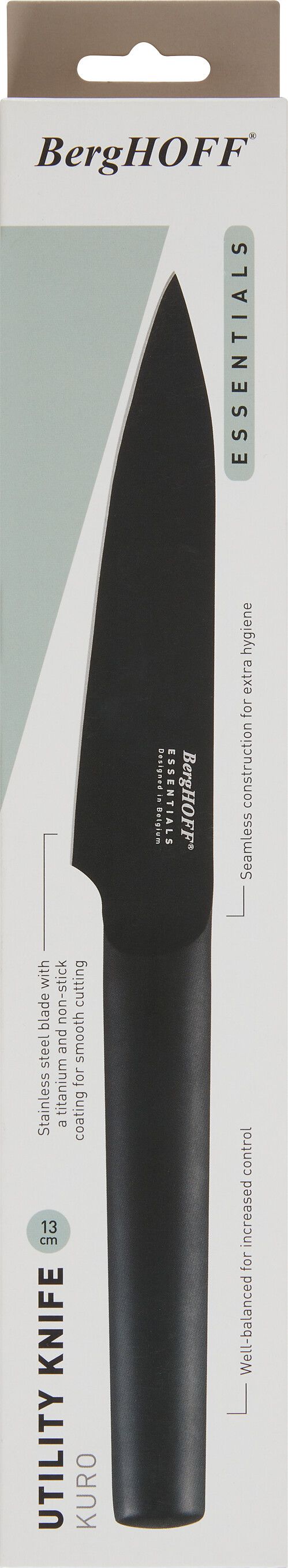 BergHOFF BORON Universalmesser - Schwarz / T: 2.3 cm x H: 13.0 cm