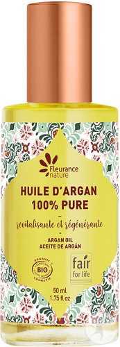 Fleurance Nature Huile D'Argan Bio 100% Pure Revitalisante Et Régénérante Flacon 50ml