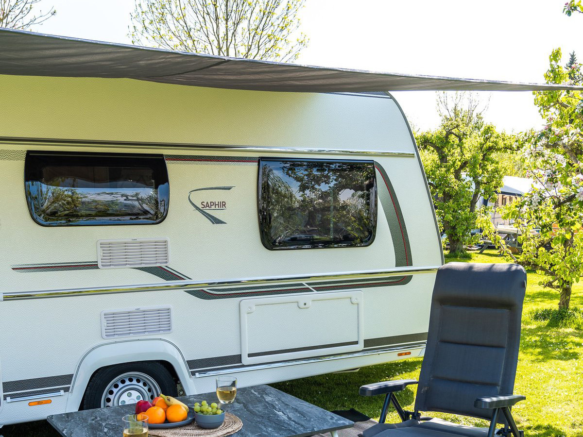 Travellife 250 x 400 cm antraciet LED zonnescherm
