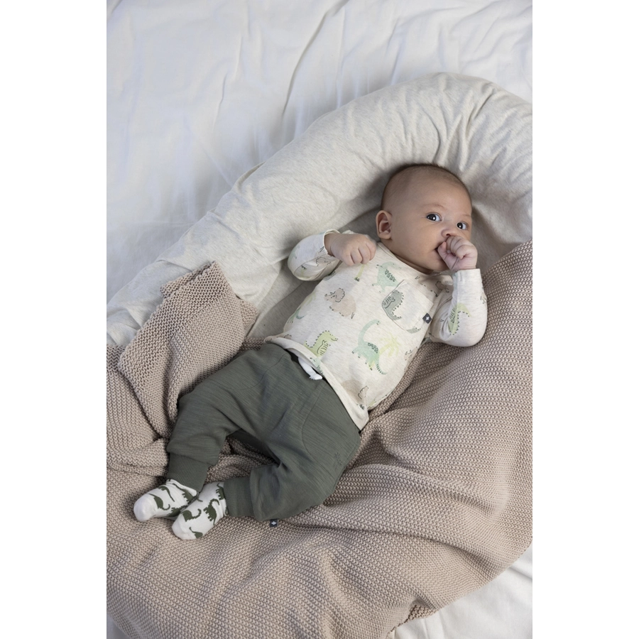 Feetje Langarmshirt AOP Cool-A-Saurus Sand Melange