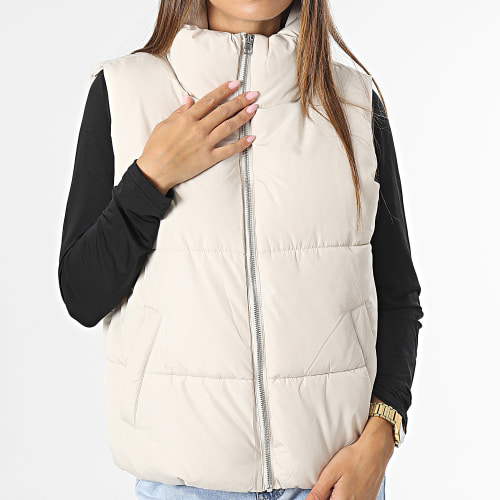 Doudoune Sans Manches Femme New Erica Beige