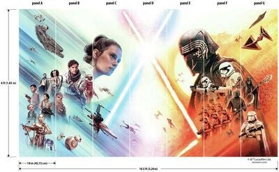 RoomMates Wallstickers Star Wars Skywalker