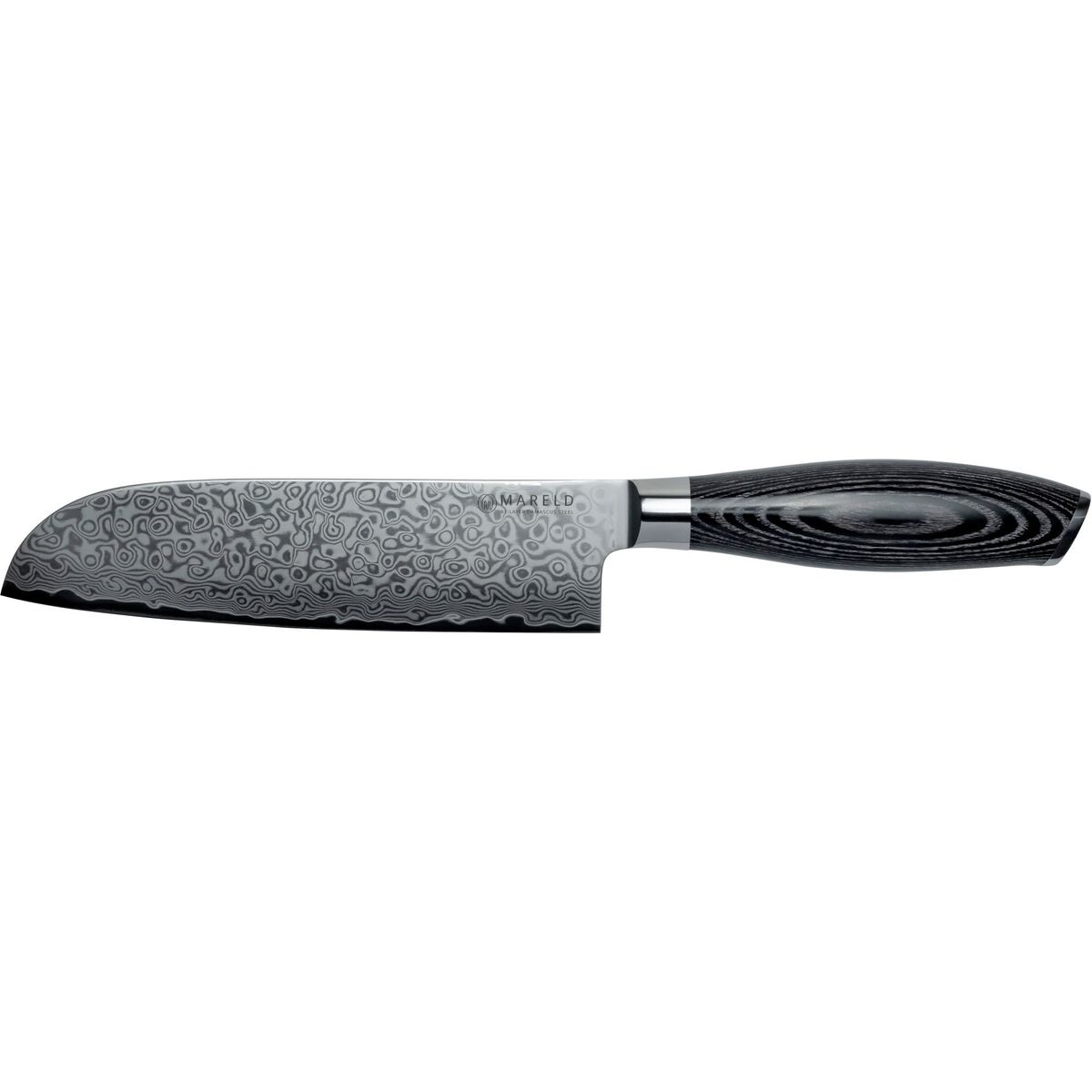 Akio santokukniv 18 cm, svart