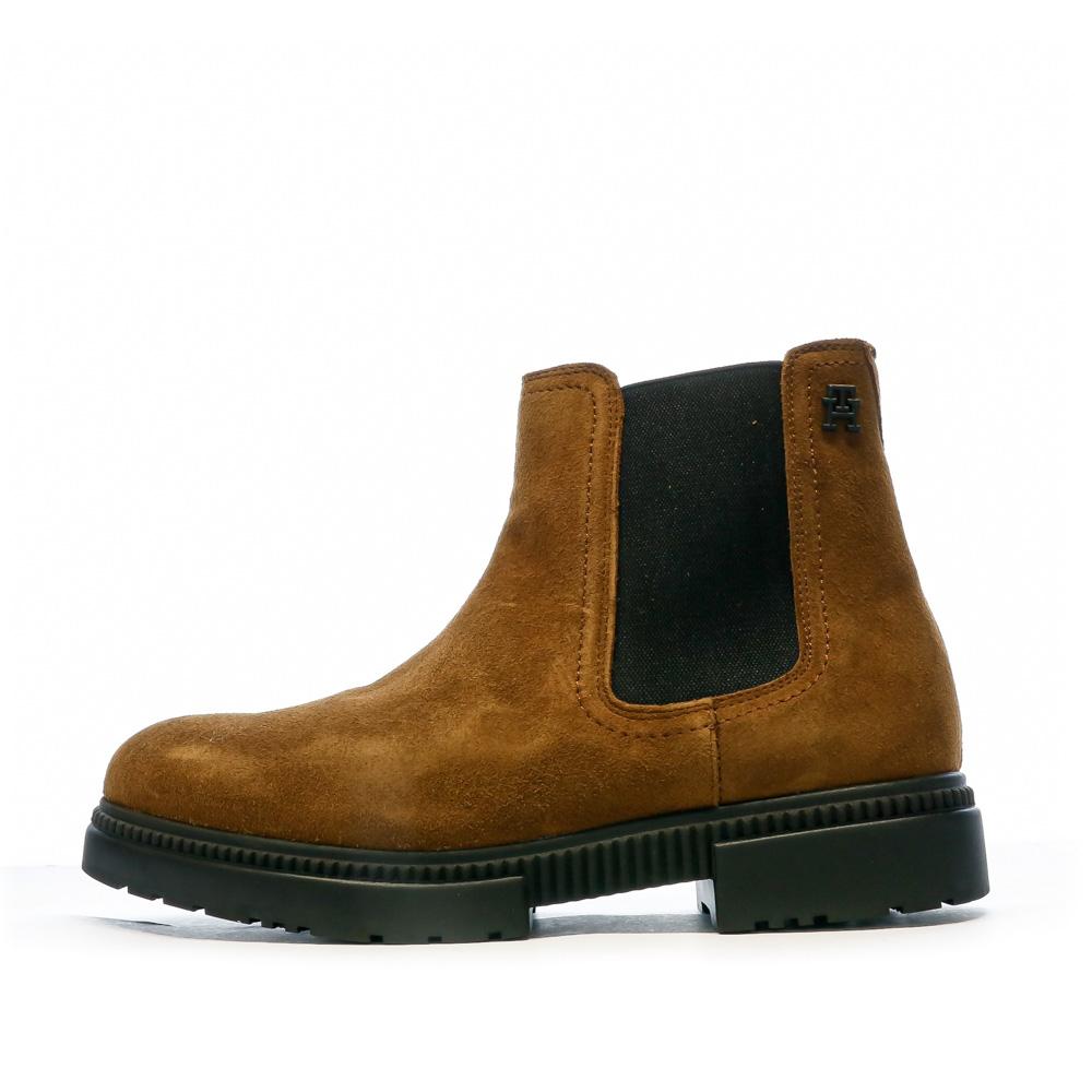 Tommy Hilfiger Bottines Camel Homme Tommy Hilfiger Cleated