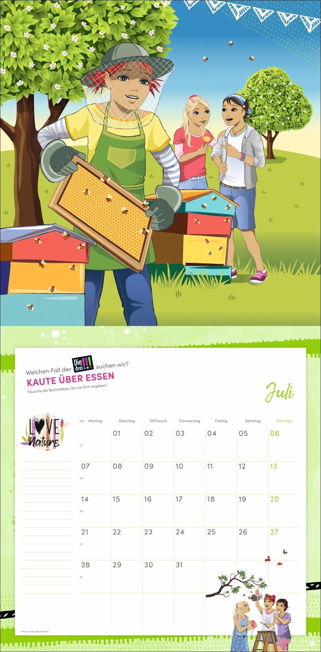 Die drei !!! Broschurkalender 2025