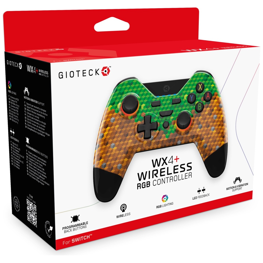 Gioteck WX4+ Kabelloser RGB-Controller für Switch und PC - Cubes