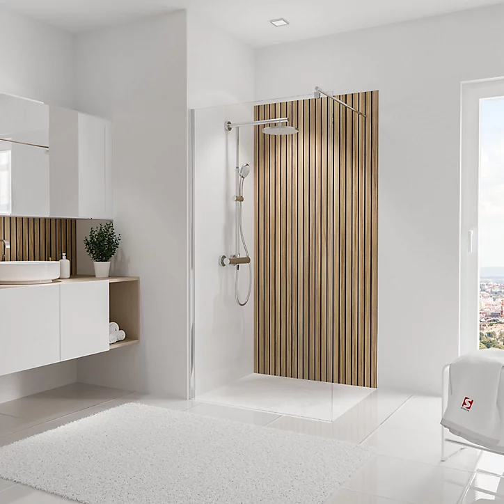 Panneau mural salle de bains 100 x 210 cm, Schulte DécoDesign Décor, japandi vertical