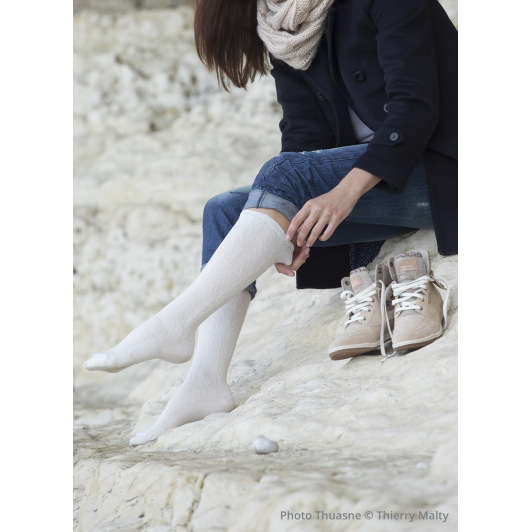 Chaussettes de contention femme classe 3 Thuasne Venoflex Fast Laine