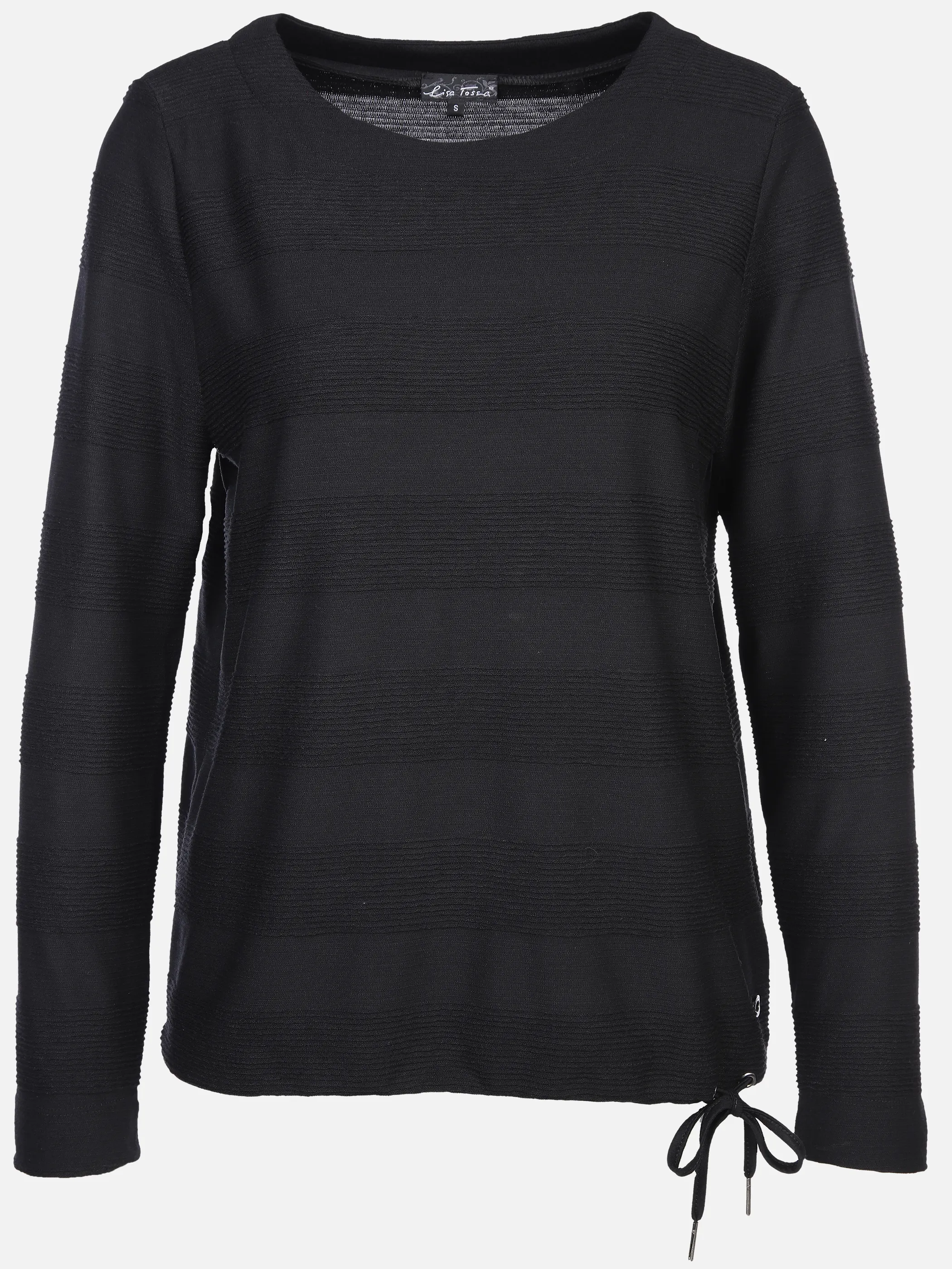 Damen Struktur-Shirt mit Streifenoptik