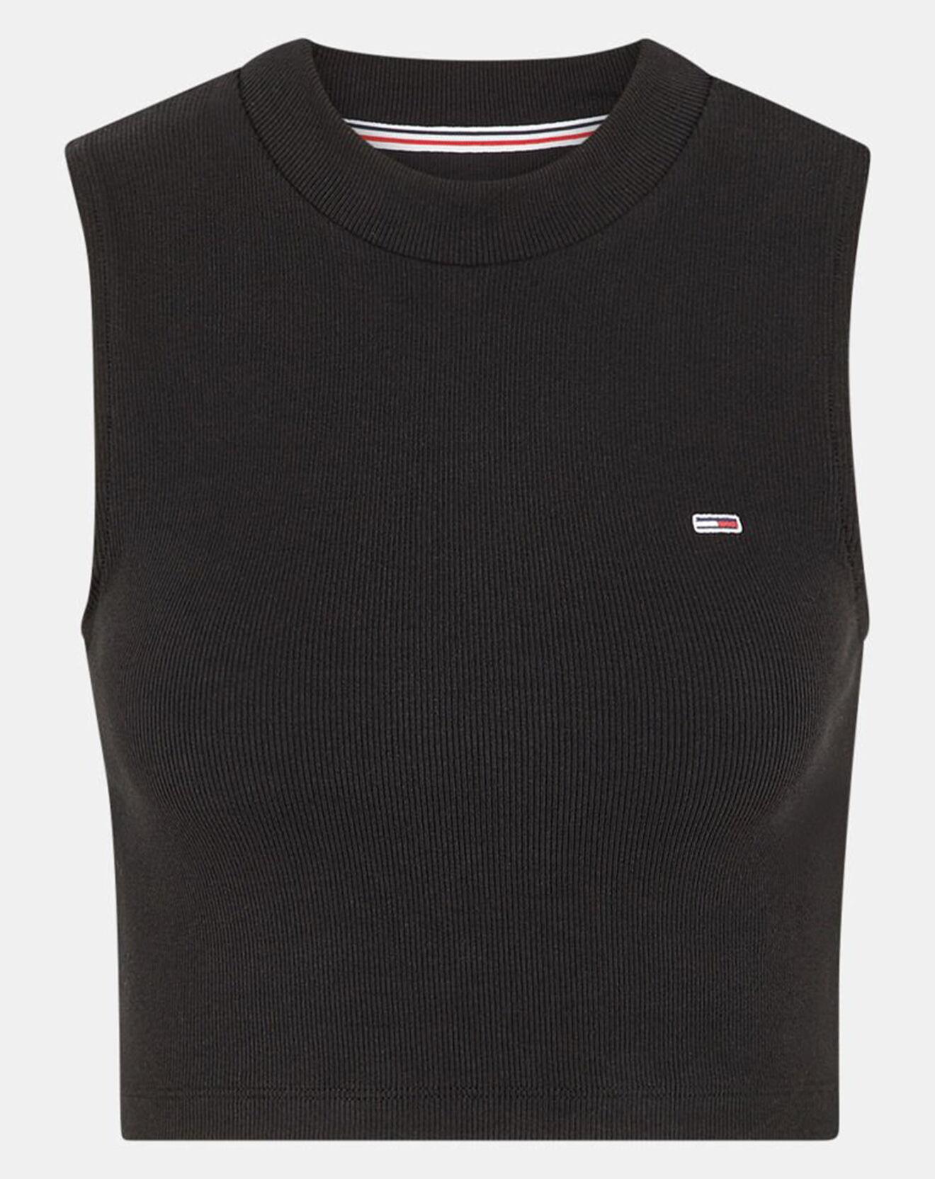 Tommy Jeans Top court Rib Tank noir