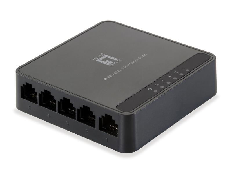 LevelOne Switch GEU-0522 5 Port 5-Port Gigabit-Ethernet-Switch