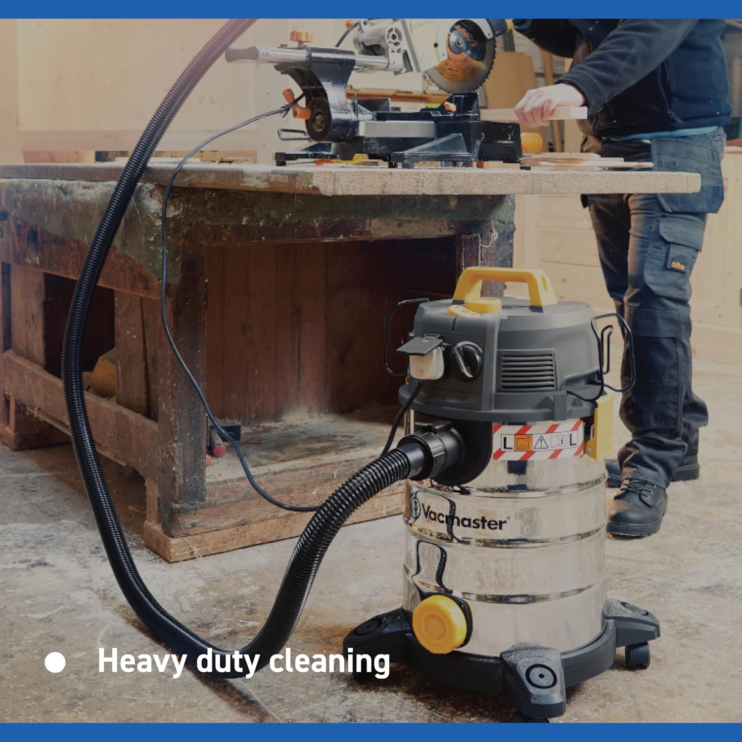 Vacmaster L Class Staubabsaugung 240 V | Industrieller Nass- und Trockensauger mit HEPA 13 Filtration für den gewerblichen und professionellen Einsatz (30 l mit Push-Clean-Filter)