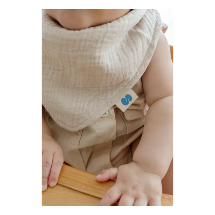 Soft Spot Bavoirs bandana en coton bio - Set de 3 | Seaside