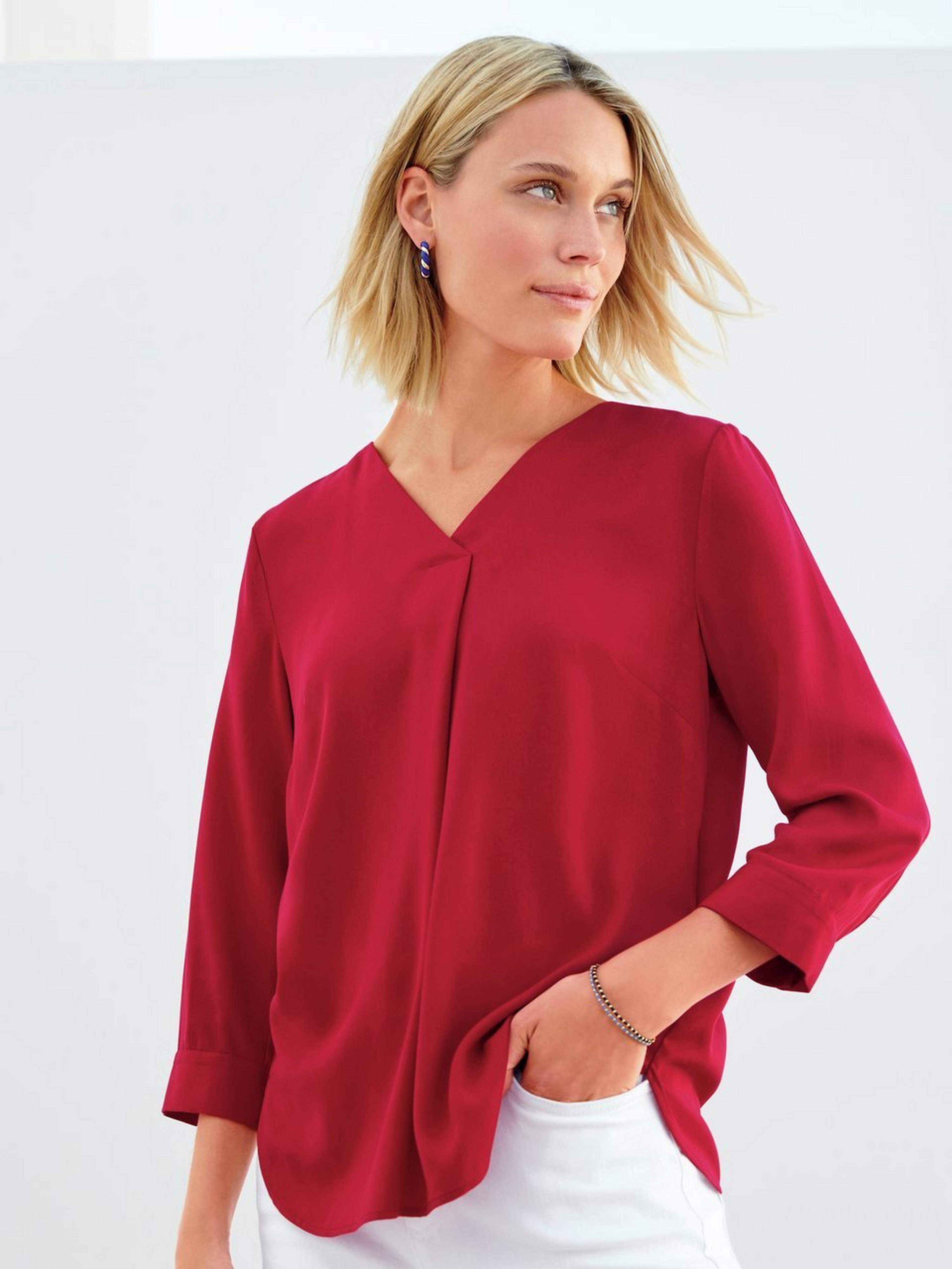 Bluse mit 3/4-Arm