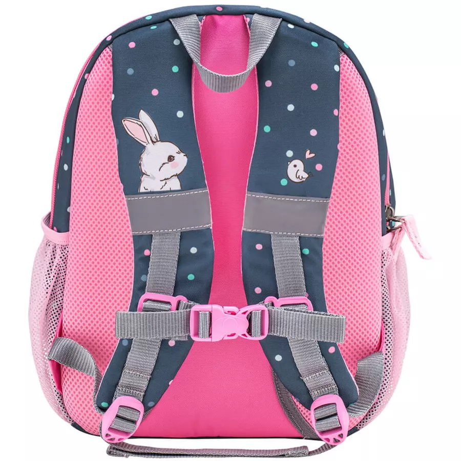 Belmil Kindergartenrucksack Kiddy Plus Kindergartenrucksack für 3-6 Jährige Kinder mit Brustgurt Bunny