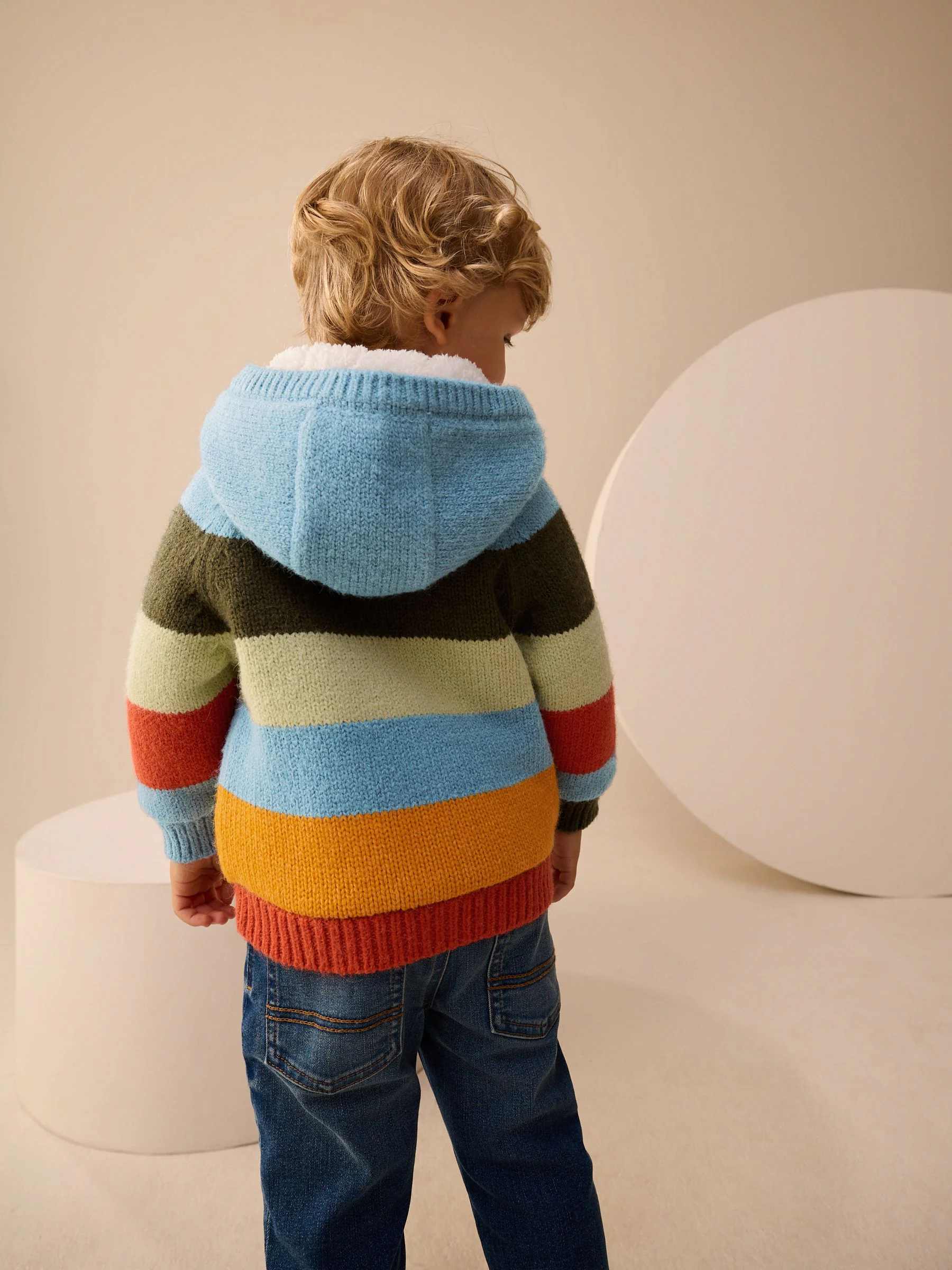 Felgekleurde strepen - Vest met figuurtjes (3mnd-7jr)