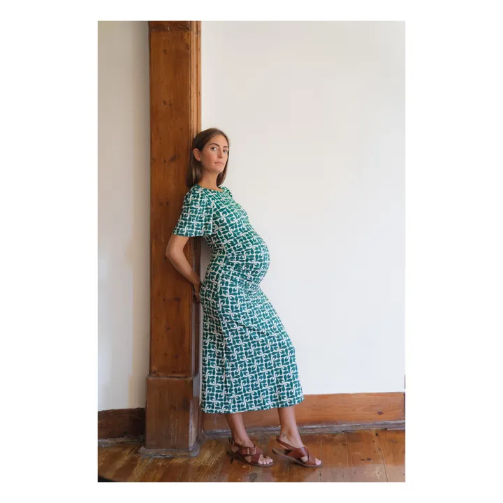 Paloma Collection Robe de Grossesse Theodora Sintra | Vert