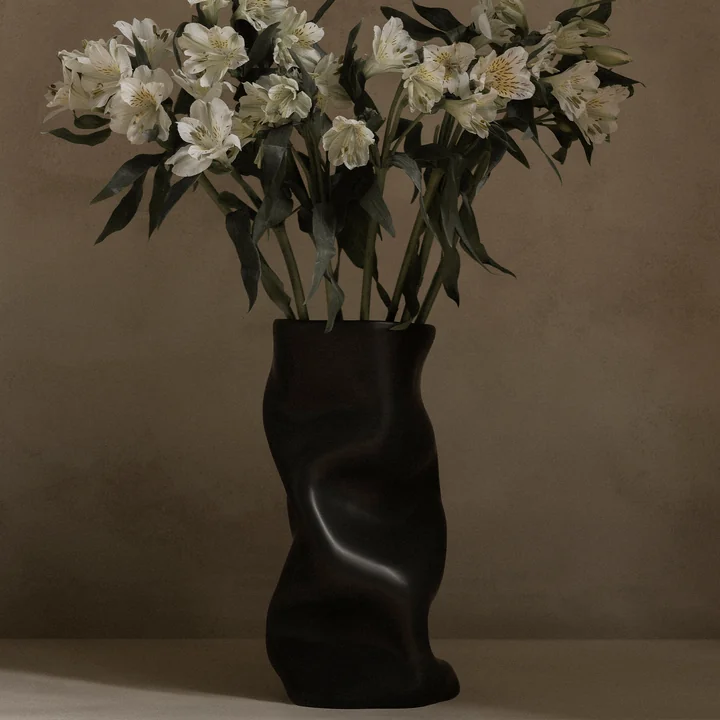Audo - Collapse Vase, H 20 cm, weiss