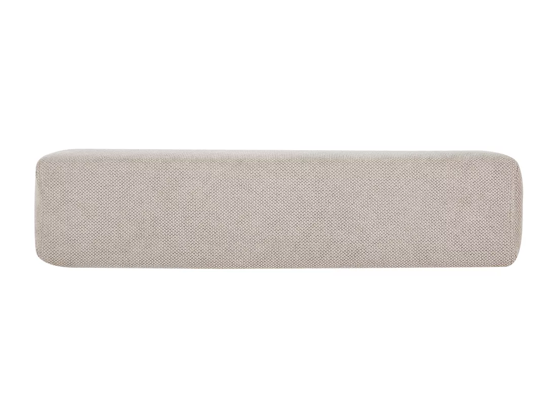 Chaise longue en tissu beige NIORT
